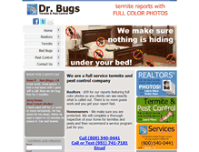 Tablet Screenshot of doctorbugs.net